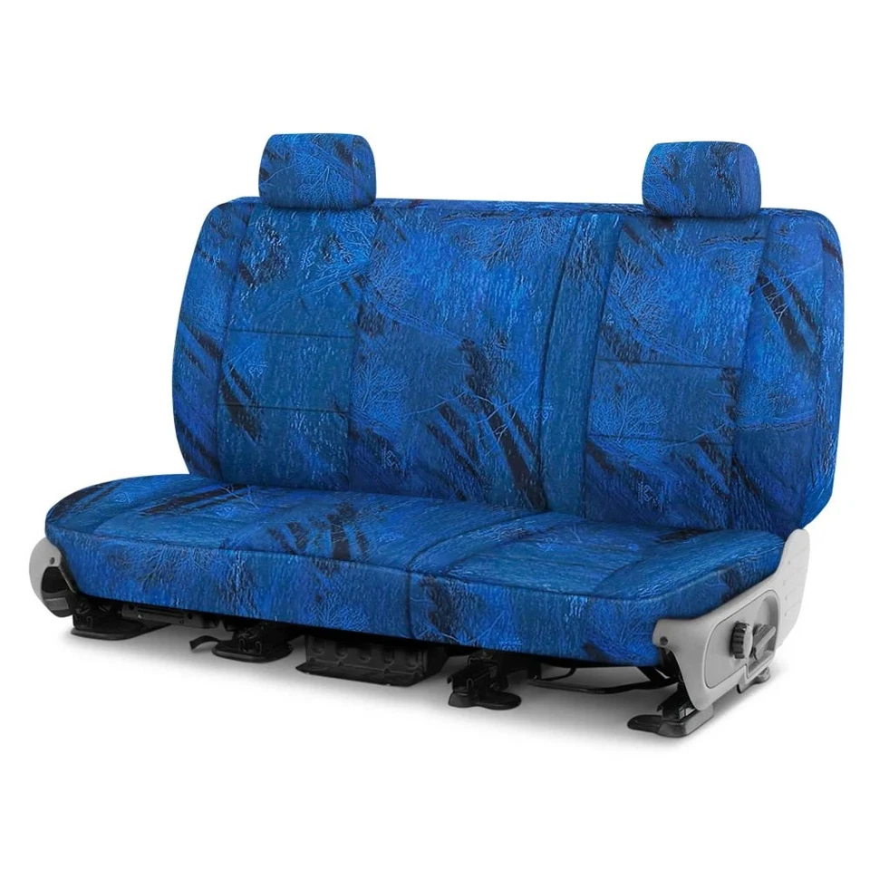 For Volvo 940 91-95 Realtree Fishing 2nd Row Camo Dark Blue Custom Seat Covers Foto 1 de 4