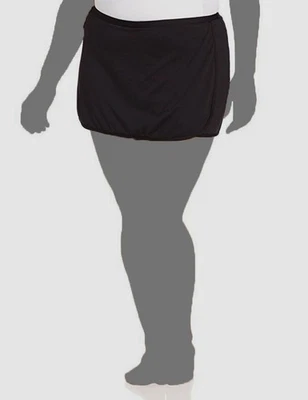 Traje de baño TYR para mujer negro liso Dura-Fast Elite elástico Skort talla 14 Foto 1 de 2