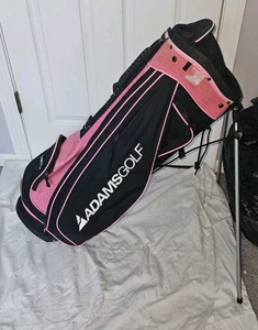 Adams Golf Women Golf Bag Carry Stand Pink & Black - Picture 1 of 10