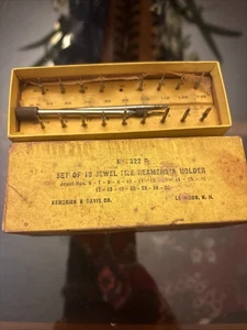 K D 322B Watchmaker Jewel Reamers Cutting Setting Tool Watch Vintage - Picture 1 of 3
