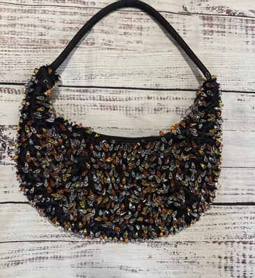 Vintage Crystals Teardrop Evening Purse Elegant - Image 1 of 4