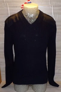 NEW WITH TAGS BLAUER COMMANDO 210 V NECK LARGE SWEATER BLACK POLICE MILITARY - Picture 1 of 3