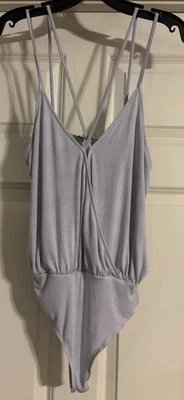 Body TOBI Doble Correa de Espagueti Sobrepelliz Cuello en V Talla S Tanga  Foto 1 de 4