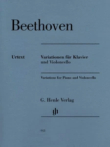 Beethoven Variations for Piano Cello Henle Urtext Classical Sheet Music Book - Picture 1 of 1