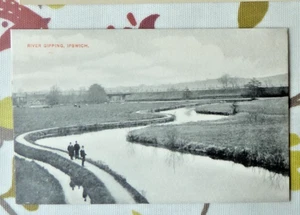 Postcard River Gipping Ipswich W J H Series 1910 era - Picture 1 of 2