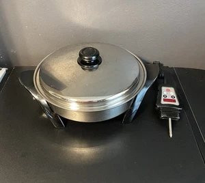 Saladmaster Electric Skillet 12" T-304/T316L Stainless Steel Oil Core SA012OCU - Picture 1 of 16