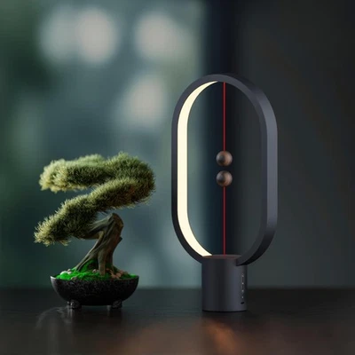 Table Lamp for Bedroom - Balance Lamp,Bedside Lamp with Touch Dimmer,Nightsta... - Image 1 of 4