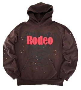 Travis Scott x Sp5der Hoodie XL Brown Days Before Rodeo NEW *missing star - Picture 1 of 8