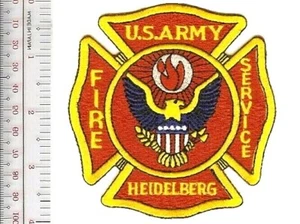 US Army Germany Heidelberg Fire Department Feuerwehr USAREUR Station Patch - Bild 1 von 1