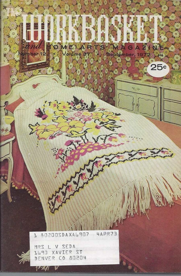 The Workbasket Knit/Crochet and Craft Magazine Sept 1972 - Image 1 of 1