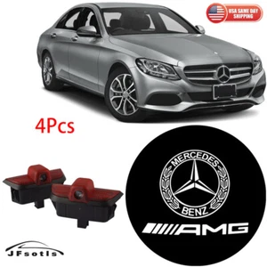 4x LED Door Step Welcome Shadow Laser Light For Benz C Class W204 C230 C200 C280 - Picture 1 of 9