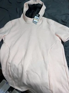 Under Armour Womens Size Small Short Sleeve Fleece Gym Hoodie Pink 1364077-658 - Picture 1 of 2