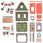 Playmobil Schneiderei Fachwerkhaus Ritterburg Klicky 6463 3440