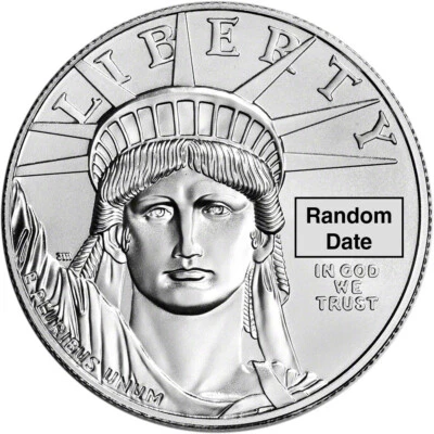 American Platinum Eagle (1 oz) $100 - BU - fecha aleatoria Foto 1 de 2