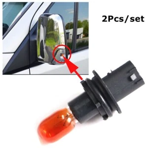 2Pcs fit for Mercedes Sprinter Wing Mirror Indicator Repeater Lamp Bulb & Holder - Picture 1 of 7