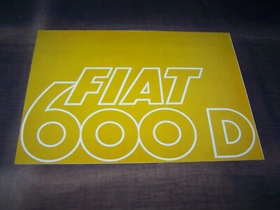 TOPRARITÄT Herrlicher Prospekt Fiat 600 D von 1968 !!! - Imagem 1 de 4