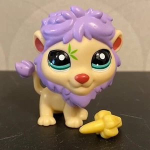 Authentischer Littlest Pet Shop #2084 lila hellbraun Löwe - Bild 1 von 12