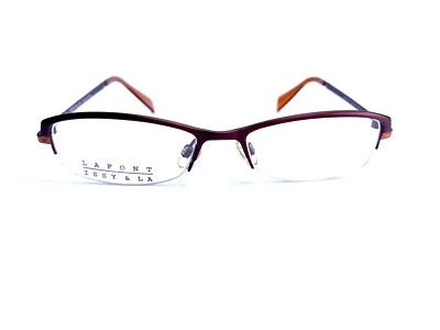 全新 Lafont Issy & La 紫色橙色猫眼镜 法国 Tania 671 52 16 135 — 第 1/4 张图片
