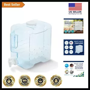 2 Gallon Drink Dispenser for Fridge - Plastic Beverage Dispenser with Spigot ... - Picture 1 of 8