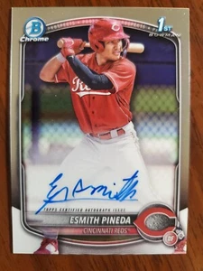 2025 Bowman Esmith Pineda #CPA-EP Auto, Cincinnati Reds - Bild 1 von 2