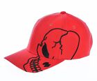 Red Black Skull Skateboard Biker Skeleton Motorcycle Military Baseball Cap Hat