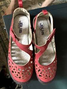 JBU by Jambu Flor Silvestre Rojo Mary Janes Zapatos Espuma con Memoria Mujeres EE. UU. 7,5 M ¡NUEVO! - Imagen 1 de 9