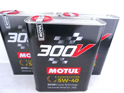 Olio motore Motul 300V Competiton 5W-40 5W40 6 litri olio estere racing 3x 2 litri NUOVO - Immagine 1 di 4