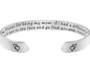 Joycuff Inspirational Bracelets for Women Mom Personalized Gift for Her Engraved - Picture 1 of 7