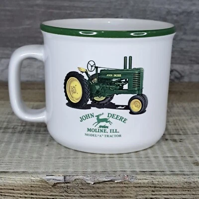 Taza de cerámica John Deere verde modelo A tractor tazas de café/té Moline, IL Foto 1 de 4