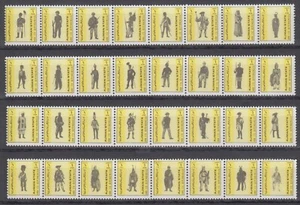 6. Emiratos Árabes Unidos Ajman Estado 1972 uniformes militares sellos tamaño pequeño - Imagen 1 de 1