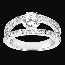 double shank white gold Fg15075 2.51 carat diamonds engagement ring