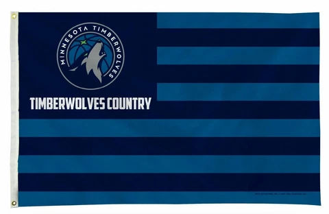 Minnesota Timberwolves Flag Banner 3x5 Country Design Premium Outdoor Basketball Cover