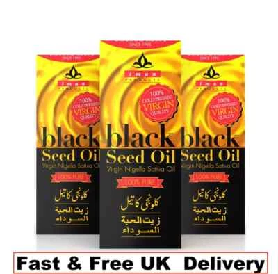 Iman Pure Black Seed Oil 3 Bottles 100% Cold Pressed Kalonji oil