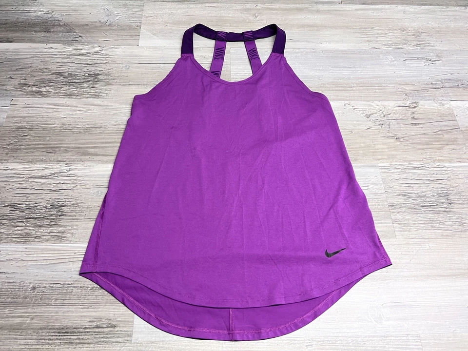 Camiseta sin mangas deportiva Nike cuello halter entrenamiento gimnasio entrenamiento talla M Foto 1 de 4