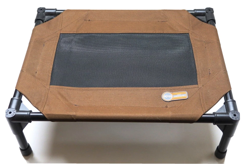 K&H Pet Products Comfy Pet Cot Mocha / Black  17" x 22" x 7" - Image 1 of 4