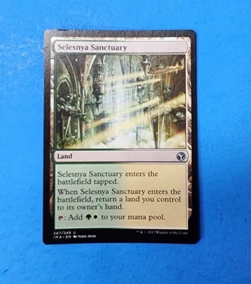 1x Selesnya Sanctuary Iconic Masters 2017 Mtg Magic Gathering Card Dual Land 247 - Image 1 of 2