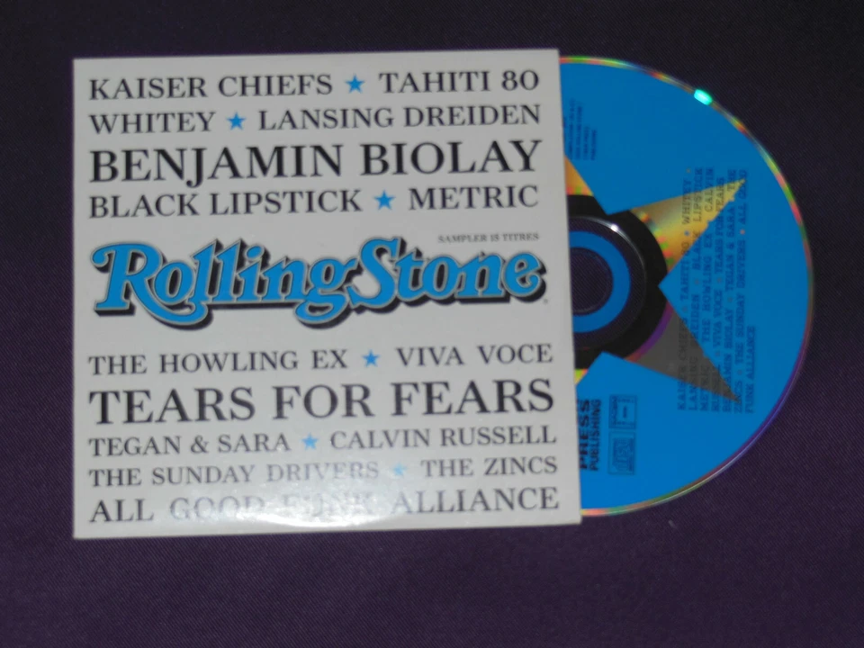 KAISER CHIEFS / BIOLAY / TEARS FOR FEARS / CD ROLLINGSTONE  sampler 15 titres - Photo 1/1