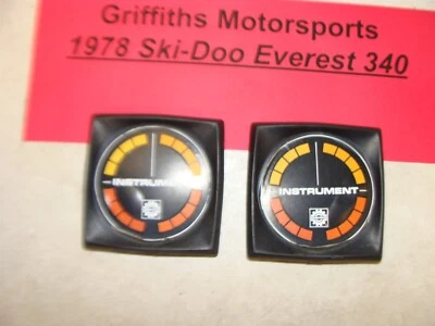 Skidoo Everest 340 1978 calibre OEM cubierta en blanco moldura tablero agujero tapón borrar Foto 1 de 4