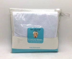 Spa Sister luxury bath pillow 100% cotton terry plastic waterproof R43 - Picture 1 of 2