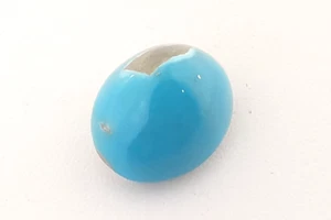 Türkis stabilisierter Cabochon, Naturstein, ovale Form zur Schmuckherstellung, 6 g - Bild 1 von 5