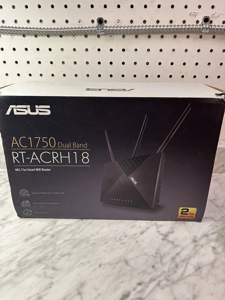 ASUS AC1750 WiFi Router (RT-ACRH18) - Dual Band Wireless Sealed - Image 1 of 4