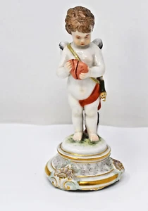 German Meissen Figurine Angel With Heart. - Picture 1 of 14