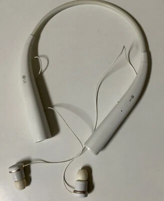 🧷 LG Tone Pro HBS-780 Bluetooth Wireless Stereo Headset White👉PARTS ONLY👈 - Image 1 of 4
