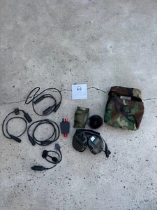 MSA SORDIN OD 75311 Single Comm Maritime Headset w/ PTT, Cables, & Pouch - Picture 1 of 6