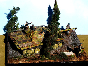 king & country WS228 54mm ww2 Germans Falaise diorama tank+5 figs 2013 PRE oop