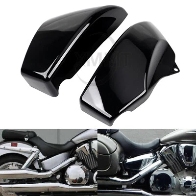 Cubierta de carenado lateral de batería Motor Vivid negra para Honda VTX1800 S/Spoke 2002-2008 Foto 1 de 4