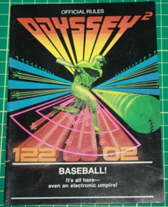 Odyssey 2 Game Manual: Baseball! - Picture 1 of 2