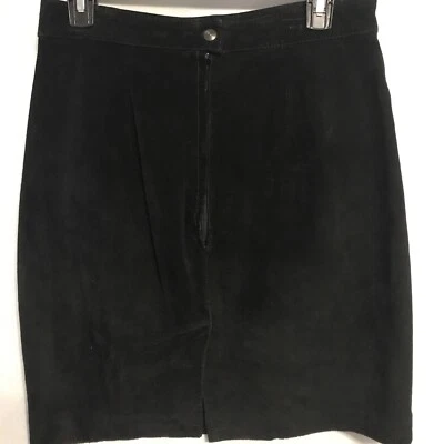 Falda de cuero negra The Limited talla 12 Foto 1 de 3