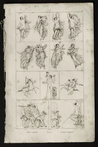 1836:POMPEI,Pitture Antiche.Passpartout.AUDOT.Acciaio.. - Bild 1 von 1