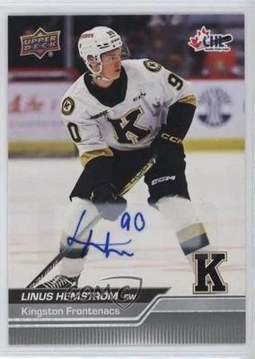2023-24 Upper Deck CHL Auto Linus Hemstrom #89 Auto - Image 1 of 2